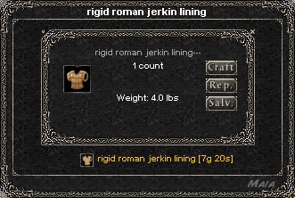 Picture for Rigid Roman Jerkin Lining