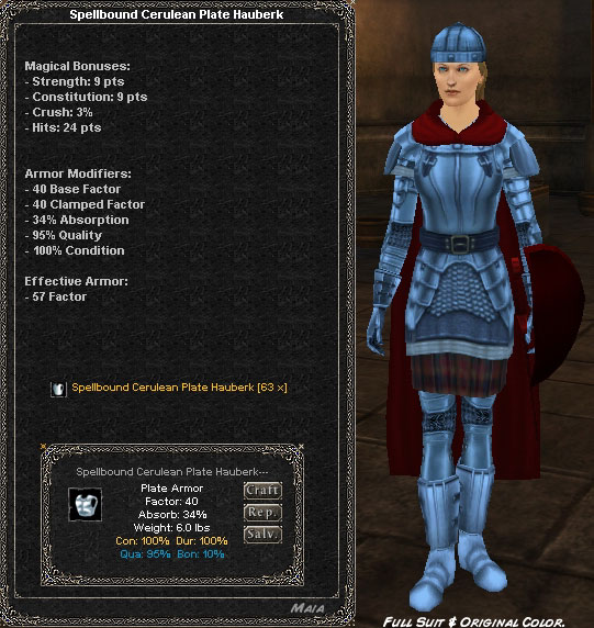 Picture for Spellbound Cerulean Plate Hauberk