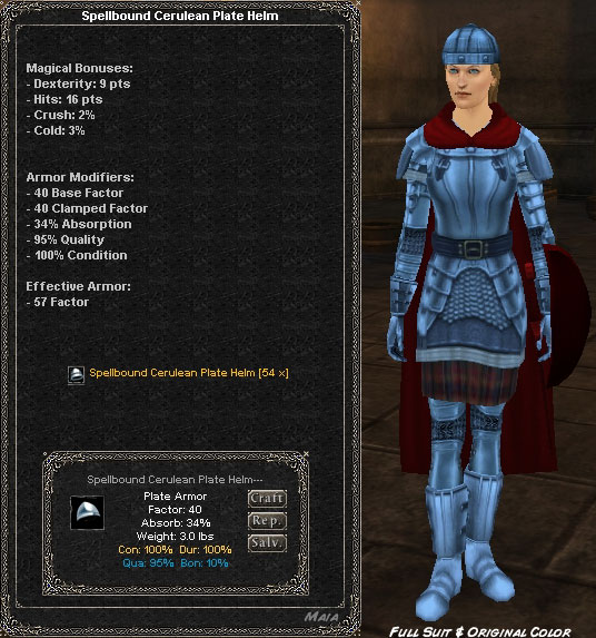 Picture for Spellbound Cerulean Plate Helm