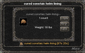 Picture for Cured Constaic Helm Lining