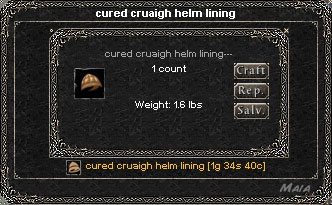 Picture for Cured Cruaigh Helm Lining