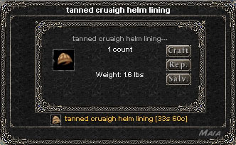 Picture for Tanned Cruaigh Helm Lining