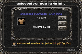 Picture for Embossed Svarlaedar Jerkin Lining