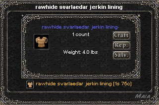 Picture for Rawhide Svarlaedar Jerkin Lining