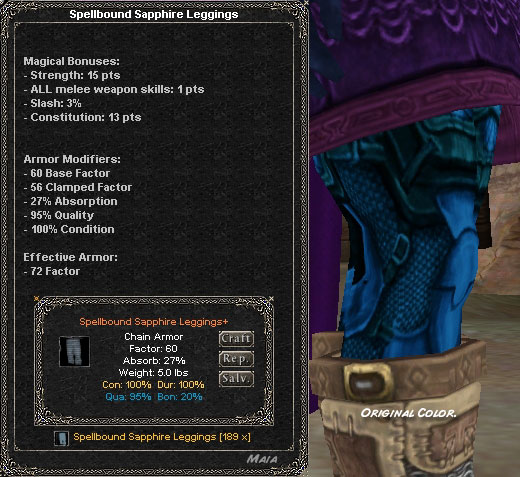 Picture for Spellbound Sapphire Leggings (Mid) (chain) (melee)