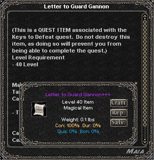 Picture for Letter to Guard Gannon