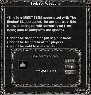 Picture for Sack for Weapons