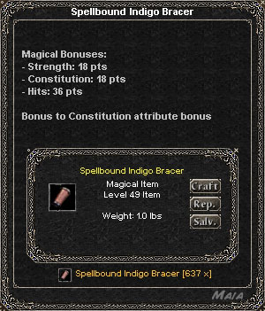 Picture for Spellbound Indigo Bracer (Alb) (str/con)