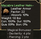 Picture for Macabre Leather Helm