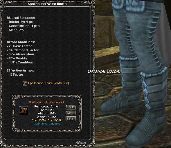 Picture for Spellbound Azure Boots (Hib) (reinf)