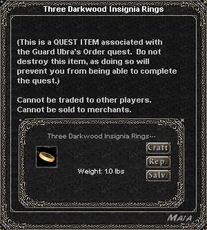 Picture for Three Darkwood Insignia Rings