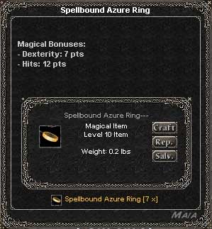 Picture for Spellbound Azure Ring (dex) (Alb)