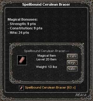 Picture for Spellbound Cerulean Bracer (str/con) (Alb)