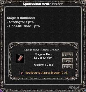 Picture for Spellbound Azure Bracer (str/con) (Hib)