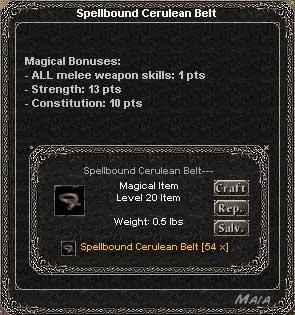 Picture for Spellbound Cerulean Belt (Hib)