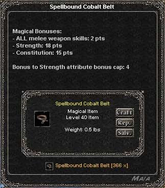 Picture for Spellbound Cobalt Belt (Hib)