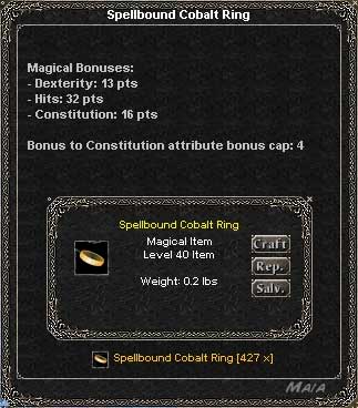 Picture for Spellbound Cobalt Ring (Hib)