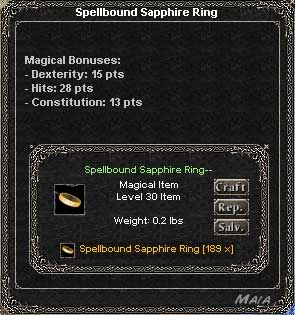 Picture for Spellbound Sapphire Ring (dex/con)  (Hib)