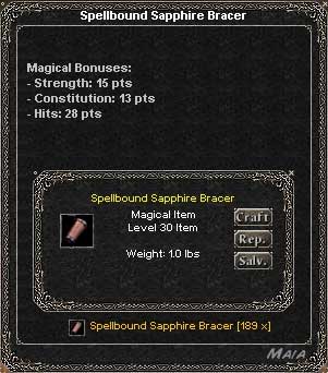 Picture for Spellbound Sapphire Bracer (str/con) (Mid)