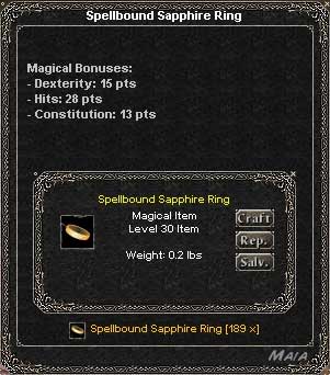 Picture for Spellbound Sapphire Ring (dex/con) (Mid)