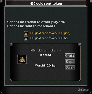 Picture for 100 Gold Rent Token