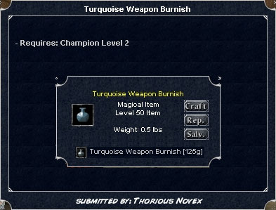 Picture for Turquoise Weapon Burnish