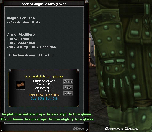 Picture for Bronze Slightly Torn Gloves (Alb)