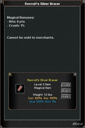 Picture for Recruit's Silver Bracer (old)