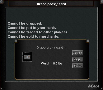 Picture for Draco Proxy Card