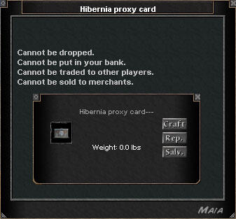 Picture for Hibernia Proxy Card