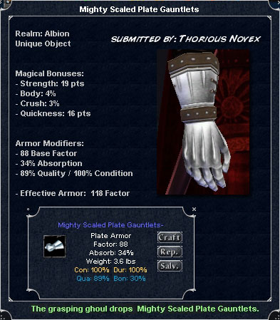 Picture for Mighty Scaled Plate Gauntlets (u)