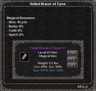 Picture for Veiled Bracer of Eyes