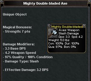 Picture for Mighty Double-bladed Axe (u)
