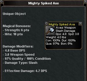Picture for Mighty Spiked Axe (u)