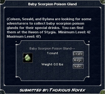 Picture for Baby Scorpion Poison Gland