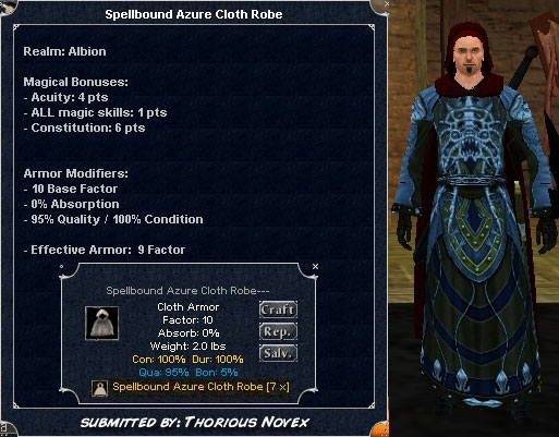 Picture for Spellbound Azure Cloth Robe (Alb)