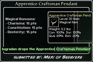 Picture for Apprentice Craftsman Pendant (lvl 30)