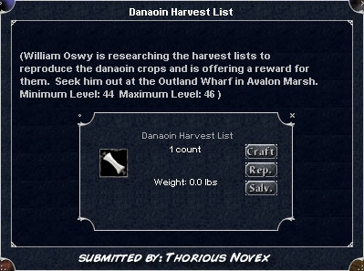 Picture for Danaoin Harvest List