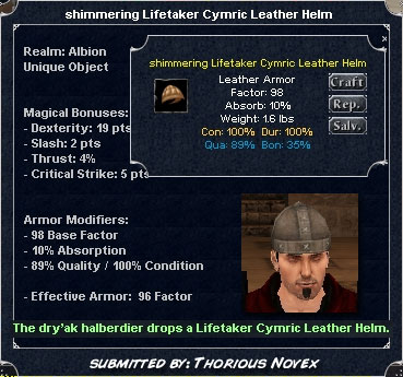 Picture for Lifetaker Cymric Leather Helm (u)