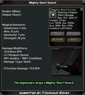 Picture for Mighty Short Sword (Alb) (u)