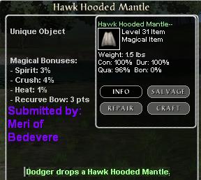 Picture for Hawk Hooded Mantle (u)