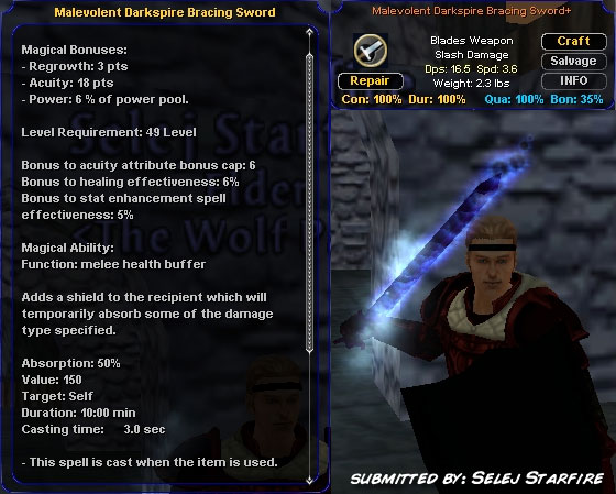 Picture for Malevolent Darkspire Bracing Sword