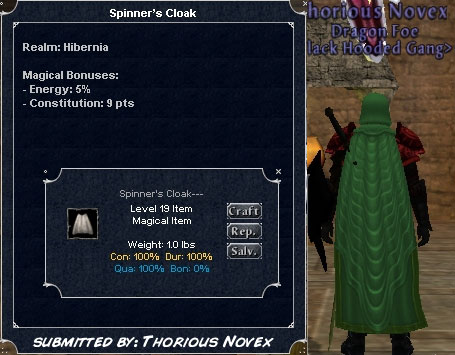 Picture for Spinner's Cloak (lvl 19)