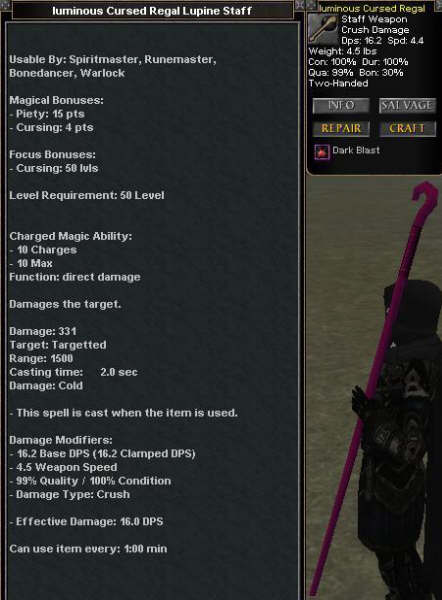 Picture for Luminous Cursed Regal Lupine Staff