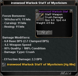Picture for Ironwood Warlock Staff of Mysticism