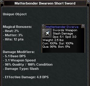 Picture for Matterbender Dwarven Short Sword (u)