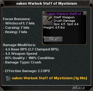 Picture for Oaken Warlock Staff of Mysticism