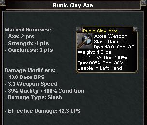 Picture for Runic Clay Axe