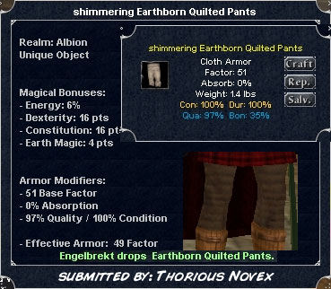 Picture for Earthborn Quilted Pants (Alb) (u)