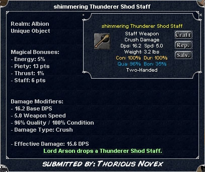 Picture for Thunderer Shod Staff (Alb) (u)